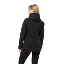 Jack Wolfskin Winterjacke Bergland 3in1 (sehr warm, wasser-und winddicht) schwarz Damen