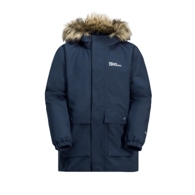 Jack Wolfskin Winterjacke Cosy Bear 3in1 Parka (mit Fleece-Innenjacke, wasserdicht, winddicht) nachtblau Mädchen