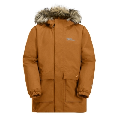 Jack Wolfskin Winterjacke Cosy Bear 3in1 Parka (mit Fleece-Innenjacke, wasserdicht, winddicht) hellbraun Mädchen