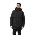 Jack Wolfskin Winterjacke Eiswald 3in1 Parka (atmungsaktiv, wasserdicht, winddicht) schwarz Herren