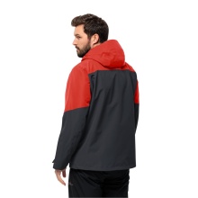 Jack Wolfskin Winterjacke Glaabach 3in1 (wasserdicht, winddicht, mit Fleece-Innenjacke) rot Herren