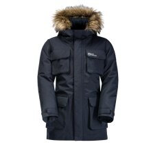 Jack Wolfskin Winterjacke Glacier Peak Parka (wasserdicht, winddicht) nachtblau Kinder (164-176)