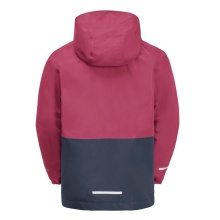 Jack Wolfskin Winterjacke Iceland 3in1 (wasserdicht, winddicht, mit Fleece-Innenjacke) fuchsia Kinder