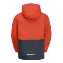 Jack Wolfskin Winterjacke Iceland 3in1 (wasserdicht, winddicht, mit Fleece-Innenjacke) orange Kinder