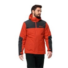 Jack Wolfskin Winterjacke Jasper 2023 (sehr wasser- und winddicht, atmungsaktiv) rot Herren