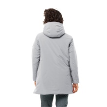 Jack Wolfskin Winterjacke Luisenplatz (wasserdicht, winddicht, atmungsaktiv) hellgrau Damen