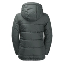 Jack Wolfskin Winterjacke Snow Fox (Fleece-Innenseite, winddicht, wasserabweisend) dunkelgrün Kinder