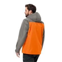 Jack Wolfskin Winterjacke Taubenberg 3in1 (wasser- und winddicht, Fleece-Innenjacke) orange/grau Herren