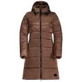 Jack Wolfskin Wintermantel Eisbach Coat (winddicht, wasserabweisend, PFC-frei) 2022 braun Damen