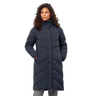 Jack Wolfskin Wintermantel Marienplatz Coat (winddicht, sehr wasserabweisend) dunkelblau Damen