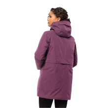 Jack Wolfskin Wintermantel Salier Coat (abnehmbare Kapuze, wasser- und winddicht) violett Damen