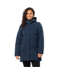 Jack Wolfskin Wintermantel Salier Coat (abnehmbare Kapuze, wasser- und winddicht) nachtblau Damen