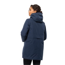 Jack Wolfskin Wintermantel Salier Coat (abnehmbare Kapuze, wasser- und winddicht) nachtblau Damen