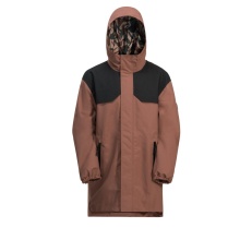 Jack Wolfskin Wintermantel Teen 2L Insulated Parka (wasserdicht, winddicht) rotbraun Mädchen