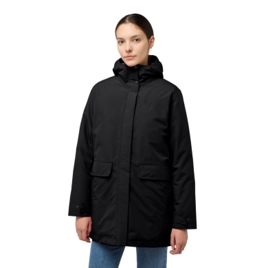 Jack Wolfskin Wintermantel Wintertor Parka (wasserdicht, Fleece-Futter) schwarz Damen