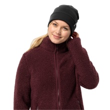 Jack Wolfskin Wintermütze (Beanie) Rib - schwarz Damen