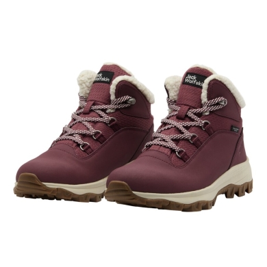 Jack Wolfskin Winterschuhe Everquest Mid Texapore (warm, wasserdicht, PFC-Frei) weinrot Damen