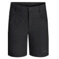 Jack Wolfskin Alltags-Wanderhose Sun Short (atmungsaktiv, temperaturregulierung) kurz schwarz Kinder