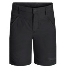 Jack Wolfskin Alltags-Wanderhose Sun Short (atmungsaktiv, temperaturregulierung) kurz schwarz Kinder