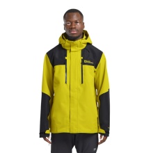 Jack Wolfskin Wanderjacke-/Regenjacke Jasper 2-Lagen (Wetterschutzjacke, wasserdicht, winddicht) gelb/schwarz Herren