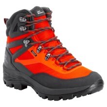 Jack Wolfskin Wanderschuhe Rebellion Guide Texapore Mid (Trekking, wasserdicht, 100% PFC-frei) orange/grau Herren