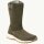 Jack Wolfskin Winterstiefel Queenstown Texapore - Lederstiefel, seitlicher Reißverschluss - olivegrün Damen