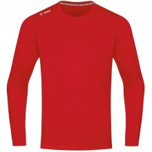 JAKO Sport-Langarmshirt Run 2.0 (100% Polyester, atmungsaktiv) rot Jungen