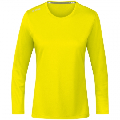 JAKO Sport-Langarmshirt Run 2.0 (100% Polyester, atmungsaktiv) gelb Damen