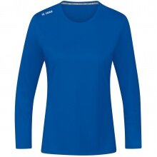 JAKO Sport-Langarmshirt Run 2.0 (100% Polyester, atmungsaktiv) royalblau Damen