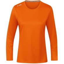 JAKO Sport-Langarmshirt Run 2.0 (100% Polyester, atmungsaktiv) orange Damen