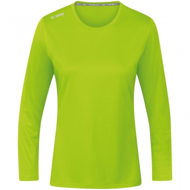 JAKO Sport-Langarmshirt Run 2.0 (100% Polyester, atmungsaktiv) neongrün Damen