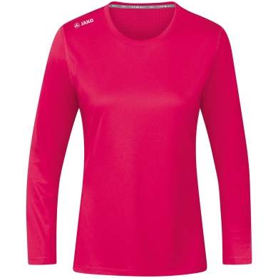 JAKO Sport-Langarmshirt Run 2.0 (100% Polyester, atmungsaktiv) pink Damen