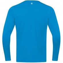 JAKO Sport-Langarmshirt Run 2.0 (100% Polyester, atmungsaktiv) blau Jungen