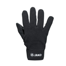 Jako Feldspielerhandschuhe Fleece (100% Polyester, schnelltrocknend ) schwarz - 1 Paar