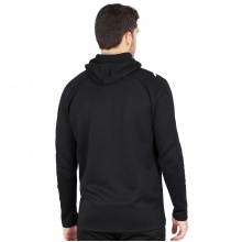 JAKO Freizeitjacke Challenge mit Kapuze (100% Polyester) schwarz/weiss Herren