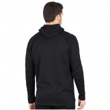 JAKO Freizeitjacke Challenge mit Kapuze (100% Polyester) schwarz/orange Herren