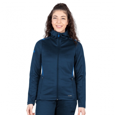 JAKO Freizeitjacke Challenge mit Kapuze (100% Polyester) dunkelblau/royal Damen