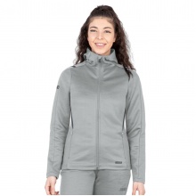 JAKO Freizeitjacke Challenge mit Kapuze (100% Polyester) hellgrau Damen