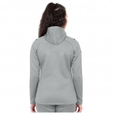 JAKO Freizeitjacke Challenge mit Kapuze (100% Polyester) hellgrau Damen