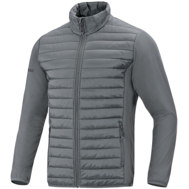 JAKO Übergangsjacke Hybridjacke Corporate (wattierte Jacke) steingrau Herren