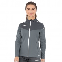 JAKO Kapuzenjacke Champ 2.0 (100% Polyester) grau Damen