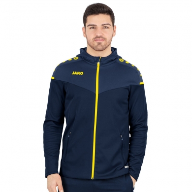 JAKO Kapuzenjacke Champ 2.0 (100% Polyester) marineblau/gelb Herren