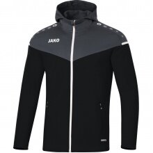 JAKO Kapuzenjacke Champ 2.0 (100% Polyester) schwarz Kinder