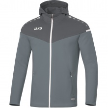 JAKO Kapuzenjacke Champ 2.0 (100% Polyester) grau Kinder