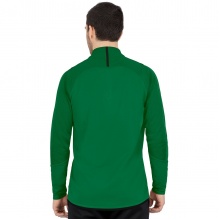 JAKO Langarmshirt Ziptop Challenge - Fleece-Innenseite, Zip-Reissverschluss - grün Herren