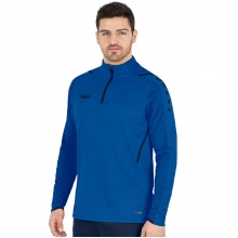 JAKO Langarmshirt Ziptop Challenge - Fleece-Innenseite, Zip-Reissverschluss - royalblau Herren