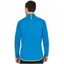 JAKO Langarmshirt Ziptop Challenge - Fleece-Innenseite, Zip-Reissverschluss - hellblau Herren