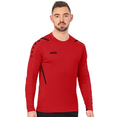 JAKO Langarmshirt (Sweat) Challenge - optimale Bewegungsfreiheit - rot Herren