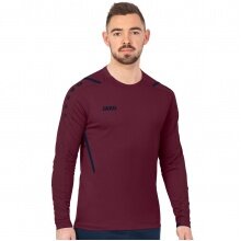 JAKO Langarmshirt (Sweat) Challenge - optimale Bewegungsfreiheit - weinrot Herren