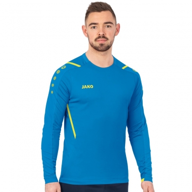 JAKO Langarmshirt (Sweat) Challenge - optimale Bewegungsfreiheit - hellblau Herren